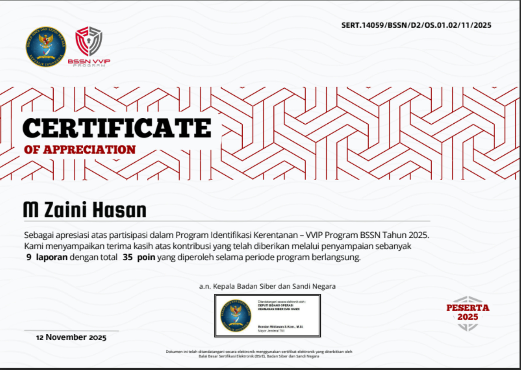 BSSN VVIP